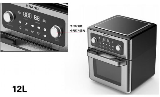 vegetais de raiz imediatos de Oven Home Electric Oven For da frigideira do ar de 120V 1.7KW