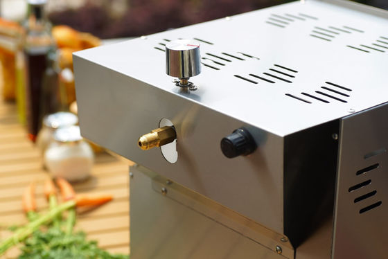Prova de corrosão infravermelha da grade do bife da cozinha 4kw Beefer com pedra da pizza